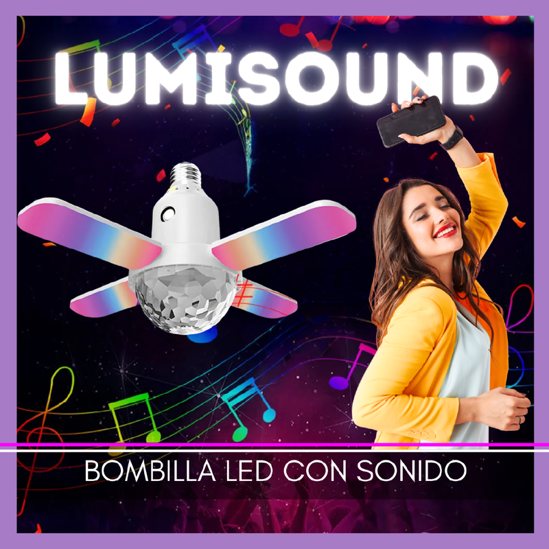 FOCO LED PARLANTE BLUETOOTH LUMISOUND™